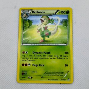 NM POKEMON Breloom 16/160 XY Primal Clash Rare Fighting-Type Attacker 2015